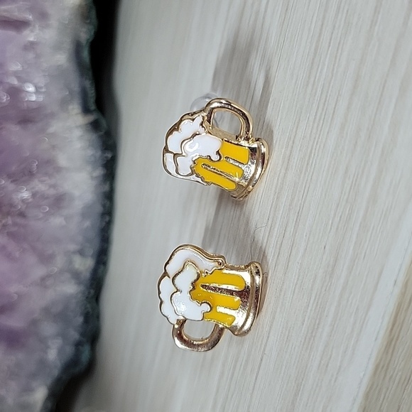 Draft Beer Oktoberfest Stud Earrings, unisex - Picture 3 of 6